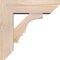 Ekena Millwork Balboa Slat Smooth Bracket w/ Offset Brace, Douglas Fir, 5 1/2"W x 16"D x 16"H BKT0604X16X16BOA06SDF - alternate 3